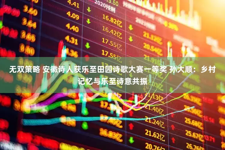无双策略 安徽诗人获乐至田园诗歌大赛一等奖 孙大顺：乡村记忆与乐至诗意共振